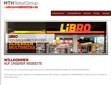 Tablet Screenshot of mth-retailgroup.com